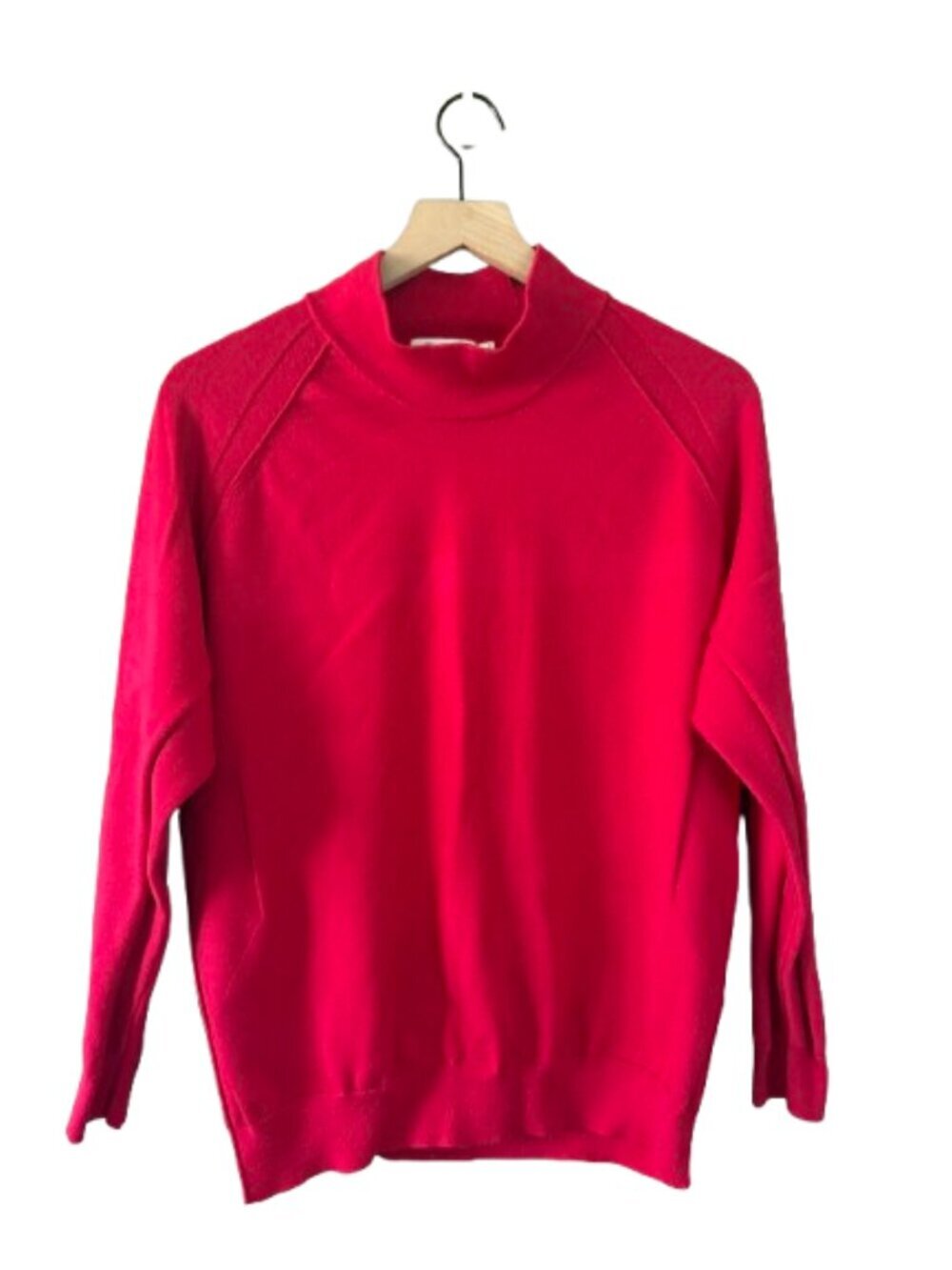 Women's XL Peter Millar Knit Mock Neck Pullover Sweater in Red